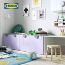 IKEA SMASTAD Bangku Dengan Penyimpanan Mainan Putih/Ungu 90x52x48cm