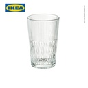 IKEA SMALLSPIREA Vas Bunga / Tanaman Bahan Kaca / Berpola 17cm
