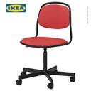 IKEA ORFJALL Kursi Kantor / Kerja Putar Minimalis Kuat Merah