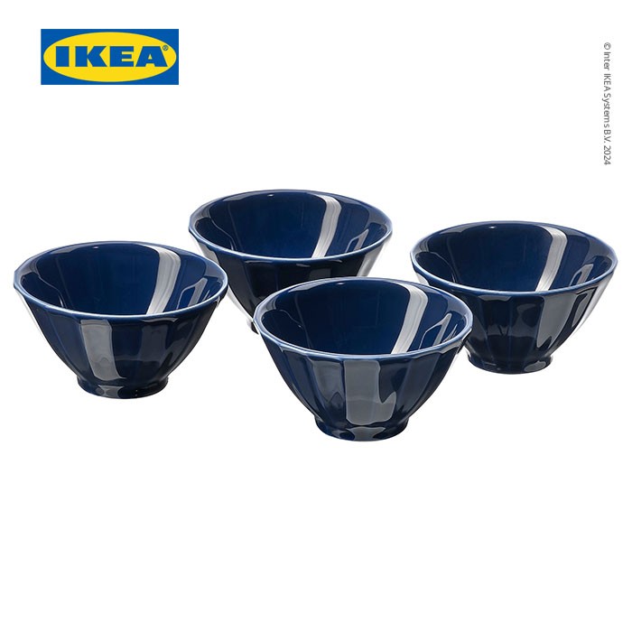 IKEA STRIMMIG Mangkuk Saji 11cm Isi 4pcs