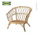IKEA STOCKHOLM 2017 Kursi Berlengan Bahan Rotan