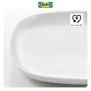 IKEA VARDERA Piring Kecil Putih 18x18cm