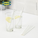 IKEA FORNYANDE Sedotan Minuman Kertas/Putih Isi 100pcs