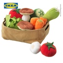 IKEA DUKTIG Boneka Mainan Sayuran Set Isi 14pcs