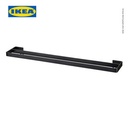IKEA SKOGSVIKEN Gantungan Handuk Hitam 60cm
