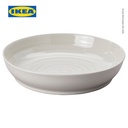 IKEA SANDSKADDA Mangkuk Saji Abu-Abu Muda/Krem 34cm