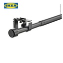IKEA BEKRAFTA Set Batang Gorden Hitam 120-210cm 19mm