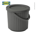 IKEA DAMMANG Tempat Sampah dengan Tutup Kapasitas 8L