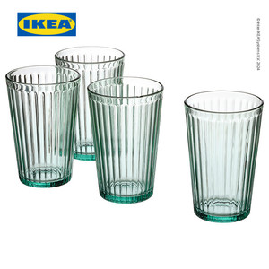 IKEA VARDAGEN Gelas Minum Toska Muda 43cl Isi 4pcs