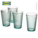 IKEA VARDAGEN Gelas Minum Toska Muda 43cl Isi 4pcs