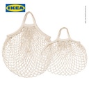 IKEA KUNGSFORS Tas Jaring Alami Set Isi 2pcs