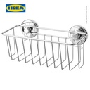 IKEA KROKFJORDEN Keranjang Sabun Tempel Dengan Plastik Isap Dilapisi Seng 24x11 cm