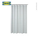 IKEA RANEALVEN Tirai Shower Putih/Toska 180x200cm