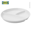 IKEA UPPVISPAD Piring Makan Putih 22cm