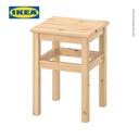 IKEA ODDVAR Bangku Minimalis Serbaguna Kayu Pinus