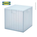 IKEA PANSARTAX Kotak Penyimpanan Serbaguna Dengan Tutup 33x33x33 cm