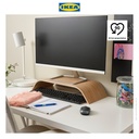 IKEA SIGFINN Stand Monitor Tinggi Tetap Lapisan Bambu