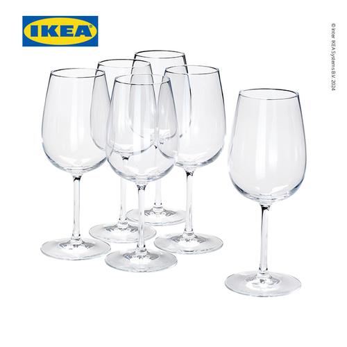 IKEA STORSINT Gelas Kaca Bening untuk Wine 49cl Set Isi 6pcs
