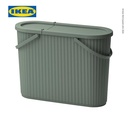 IKEA DAMMANG Tempat Sampah dengan Tutup Kapasitas 48 L