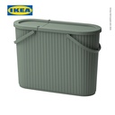 IKEA DAMMANG Tempat Sampah dengan Tutup Kapasitas 48 L