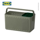 IKEA UPPRAMEN Keranjang Penyimpanan Serbaguna Minimalis Abu-abu Hijau 35x17x25 cm