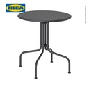 IKEA LACKO Meja Luar Ruangan Serbaguna Abu-Abu 70 cm
