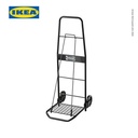 IKEA RULLEBOR Troli Belanja Serbaguna Hitam