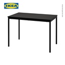 IKEA SANDSBERG Meja Hitam Minimalis 110x67 cm