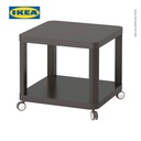 IKEA TINGBY Meja Samping dengan Roda 50x50 cm