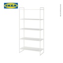 IKEA JONAXEL Unit Rak Penyimpanan Serbaguna Putih 80x38x160 cm