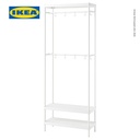 IKEA MACKAPAR Unit Rak Mantel Dengan Sepatu Minimalis Putih 78x32x200 cm