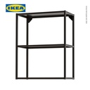 IKEA ENHET Rangka Rak Dinding Dapur Serbaguna Antrasit 60x30x75 cm
