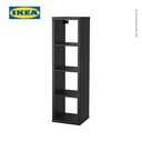 IKEA KALLAX Unit Rak Pajangan Minimalis Berkualitas Hitam-Cokelat 42x147 cm