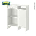 IKEA BAGGEBO Lemari Penyimpanan Minimalis Putih 78x92 cm