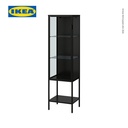 IKEA RUDSTA Kabinet Pajangan Dengan Pintu Kaca Antarsit 42x37x155 cm