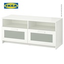 IKEA BRIMNES Meja TV Dengan Penyimpanan Putih 120x41x53 cm