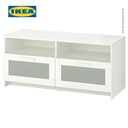 IKEA BRIMNES Meja TV Dengan Penyimpanan Putih 120x41x53 cm
