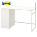 IKEA LARANDE Meja Kerja Dengan Unit Penyimpanan Tarik Putih 120x58 cm