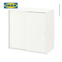 IKEA VIHALS Kabinet Penyimpanan Dengan Pintu Geser Serbaguna Putih 95x47x90 cm
