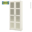 IKEA BRIMNES Kabinet Penyimpanan Dengan Pintu Kaca Putih 80x190 cm