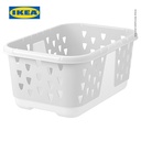 IKEA BLASKA Keranjang Pakaian Fleksibel Putih 36 L
