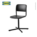IKEA SMALLEN Kursi Kerja Putar Minimalis Hitam