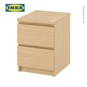 IKEA MALM Lemari Laci 2 Susun Minimalis Veneer Kayu Oak 40x55 cm