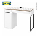 IKEA MICKE Meja Kerja dengan Laci Putih/Antrasit 105x50 cm