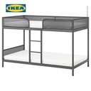 IKEA TUFFING Rangka Tempat Tidur Tingkat Abu-Abu Tua 90x200 cm