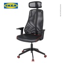 IKEA MATCHSPEL Kursi Gaming Hitam Nyaman