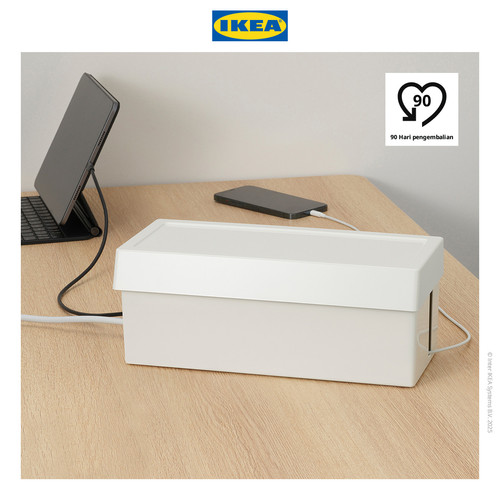 IKEA SATTING Kotak Pengatur Kabel Dengan Penutup Minimalis