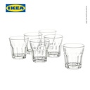 IKEA POKAL Gelas Snaps Kaca Bening 5cl Isi 6pcs
