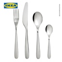 IKEA TILLAGD Set Peralatan Makan Sendok Garpu Pisau Isi 24pcs