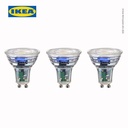 IKEA SOLHETTA Bohlam LED GU10 345 Lumen 4000K Isi 3pcs